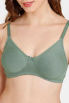 Rosaline Everyday Double Layered Non Wired 3/4th Coverage T-Shirt Bra - Dark Ivy — thumbnail 4
